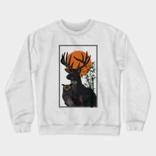 Deer and Owl Crewneck Sweatshirt